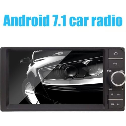 2 Din Android 7.1.2 Car DVD GPS navigation for Toyota Corolla Hilux Camry Prado Quad Core 7 inch Screen1GB RAM 16GB ROM