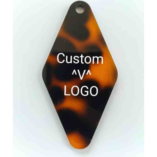 30Pcs Acrylic Custom Logo Oem Promotional Acrylic Keychain Printed Blank Resin Motel Hotel Key Chain
