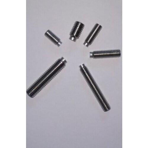 4pcs M8 set screws allen drive hexagon socket bolts aluminum cylinder positioning end male screw stainless steel 7mm-52mm length