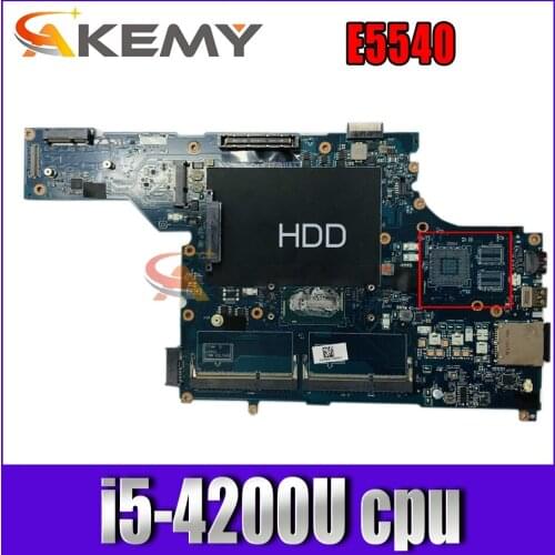Akemy M4C6R 0M4C6R CN-0M4C6R VAW50 LA-A101P for Dell E5540 laptop motherboard i5-4200U tested