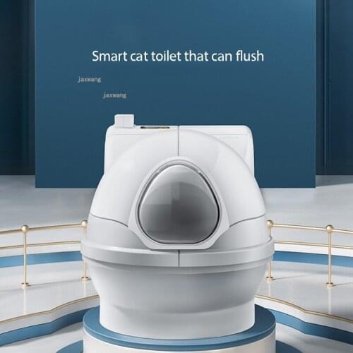 Automatic Fully Enclosed Cats Litter Box Intelligent Electric Cat Indoor Toilet Deodorant Splash-proof Pets Sand Basin Supplies
