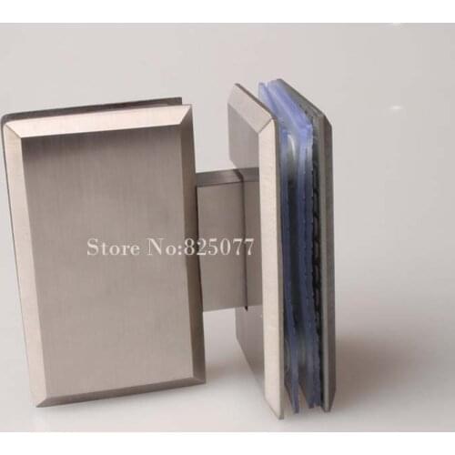 Free shipping Brushed 180 Degrees open Stainless Steel 304 Wall Mount Glass Shower Door Hinge Hypotenuse Hinge HM160