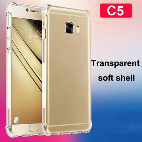 Coque For Samsung Galaxy C5 Case Capa Soft Transparent TPU Cover Phone Cases For Galaxy C5 back GalaxyC5 SM-C5000 Phone shell