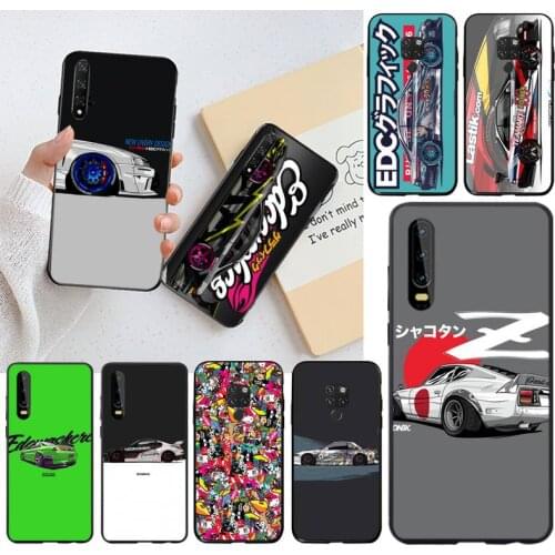 PENGHUWAN Tokyo JDM Drift Sport Car Phone Case for Huawei P40 P30 P20 lite Pro Mate 30 20 Pro P Smart 2019 prime