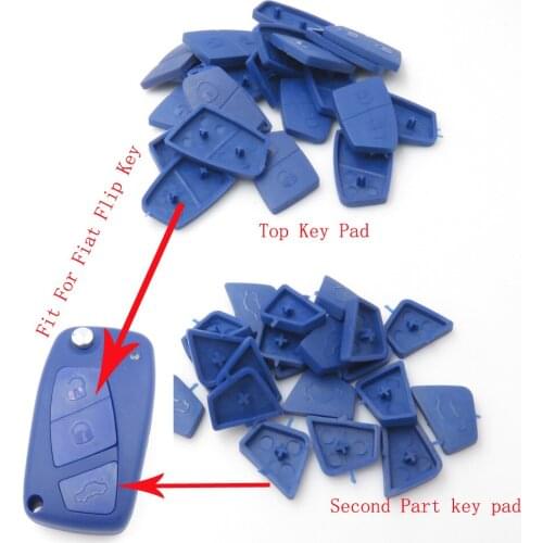 Cocolockey Flip Folding Key Pad Fit For FIAT Punto Ducato Stilo Panda 3 Buttons New Replacement Key Pad Blue Color 20pcs/lots