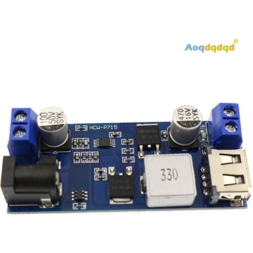 DC-DC 24V/12V To 5V 5A Step Down Power Supply Buck Converter Replace LM2596S Adjustable USB Step-down Charging Module For Phone