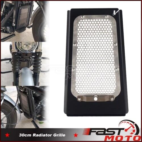 For Harley Heritage Classic Softail Slim Duluxe Low Rider FLSB FXBB Radiator Guard Mesh Grille Motorcycle Protector Cover 18-21