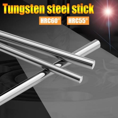 CNC tools shank 3mm 4mm 5mm 6mm 8mm 10mm 12mm length 100mm hard allo hrc 55/60 carbide tungsten steel stick for making end mills