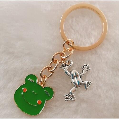 Cute animal keychain keychain frog souvenir keychain gift