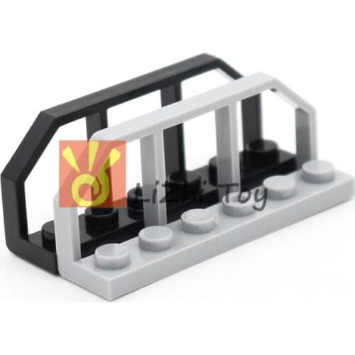 MOC 6583 Plate Modified 1x6 with Train Wagon End DIY Enlighten Building Blocks Educational Toys Compatible with Building blocks