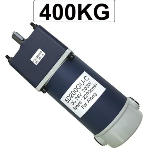 Powerful 200W Micro Electric DC Geared Motor 12V 24V High Torque Low Speed 10 To 600RPM DC Motors Adjustable Speed Reversed