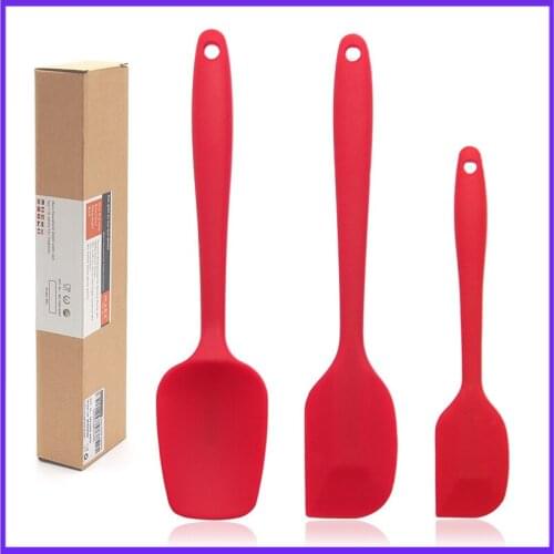 3pc Silicone Spatula set Heat-Resistant Baking Spoon cake spatula blade batter stirring knife baking tools FDA