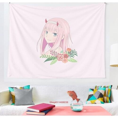 Zero Two Darling in the Franxx tapestry Wall Hanging Astrology Divination Bedspread