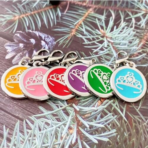 2021 New Crown Shaped Dog Name Necklace Pendant Personalized Unique Dog Pet Cat Tags Accessories Supply Gift