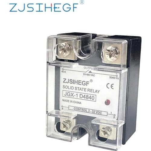 10AA 25AA 40AA Single Phase AC Control Heat Sink AA Solid State Relay with Raditor