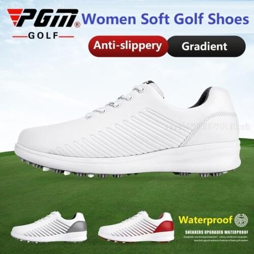 Pgm Golf Shoes Women Sport Soft Gym Golf Shoes Ladies Waterproof Golf Sneakers Ultra-Light Anti-Slip Leisure Sneaker Footwear