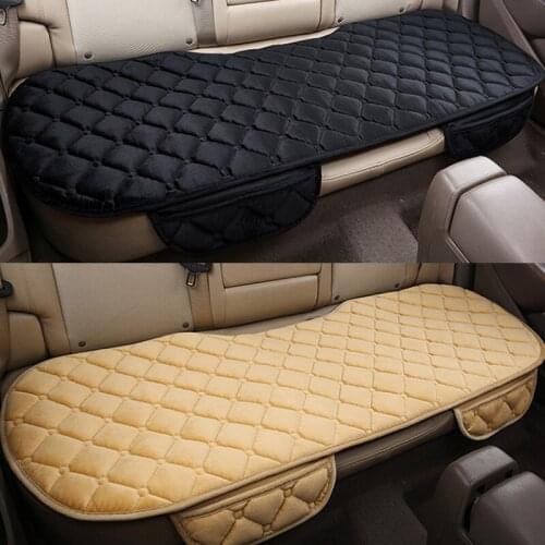 Auto Rear Seat Cushion Car Seat Coves Protector seat Mat Fit Most Vehicles Non-slip Keep Warm Winter Plush Velvet Back Seat Pad