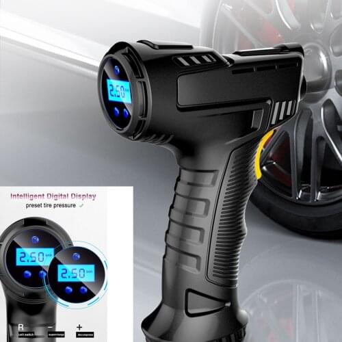 Portable Car Inflator Pump Electric Air Pump Compressor For Car Motorcycle Bicycle Digital Wired Car Tyre Inflatable Pump