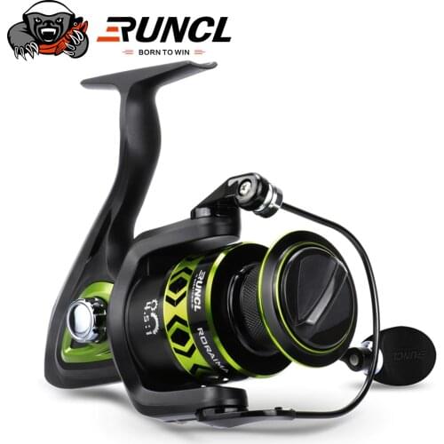 RUNCL Spinning Fishing Reel 8KG Max Drag 5.2:1 High Speed Metal Spool Spinning Reel Saltwater Reel carp Reel Fishing
