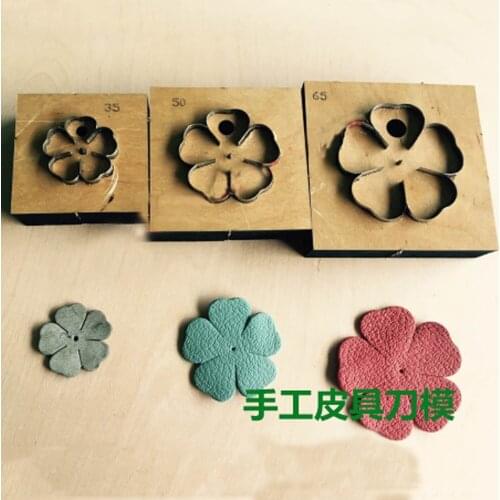 Designer leather craft petal flower cutting template die cutting knife mould diy hand punching tool