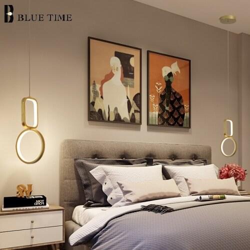 Modern Small Led Pendant Light For Bedside Hanging Lamp For Living Room Bedroom Dining Room Pendant Light Indoor Led Luminaires