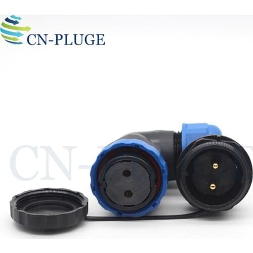 SP28 2/3/4/5/6/7/9/10/12/14/16/19/22/24/26 Pin Waterproof Connector Elbow Nut Cable Connector Male Socket & Female Plug IP68