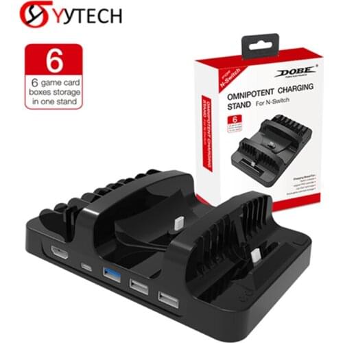 SYYTECH TNS-854 Omnipotent Charging Dock Storage Stand for Nintendo-Switch Console Pro Controller Game Accessories