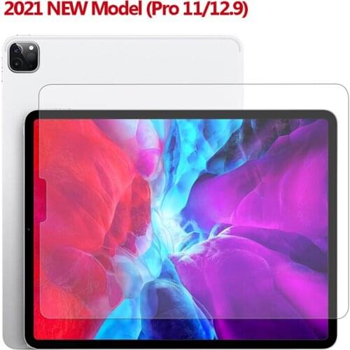 Shockproof Tempered Glass For 2021 Ipad Pro 12.9 11 Screen Film 7th 8th Air 3 Air 4 2020 Glass Film Protector For Ipad 10.2 10.5