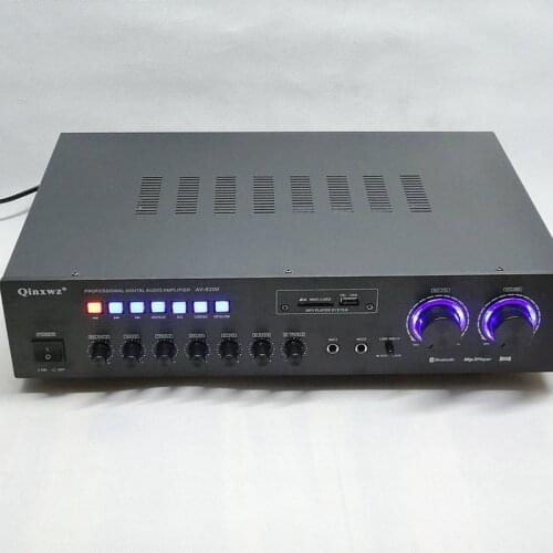 300W 200V Home 5.1 Channel Power Amplifier Home Theater Professional High Power Amplifier Bluetooth Power Amplifier AV-6200