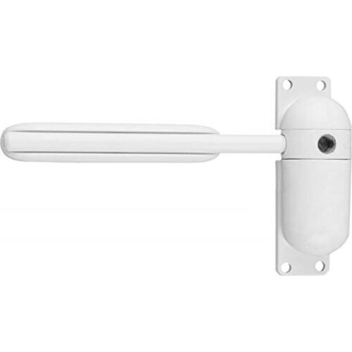 1Set Mini White Spring Door Closer Zinc Alloy Adjustable Surface Mounted Automatic Closing Device Furniture Hardware Accessories