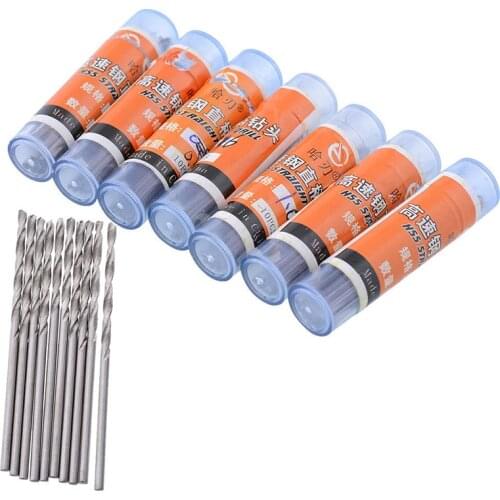 10pcs/set Mini Micro High Speed Steel HSS Twist Drill Bits Set Home Drilling Tools accessories