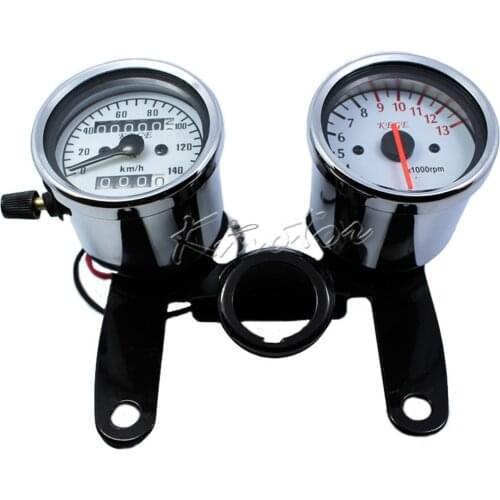 12v Motorcycle Speedometer Tachomter Set LED Backlit Odometer Tacho Gauge for Kawasaki Vulcan Classic Custom 900 750 800 2000