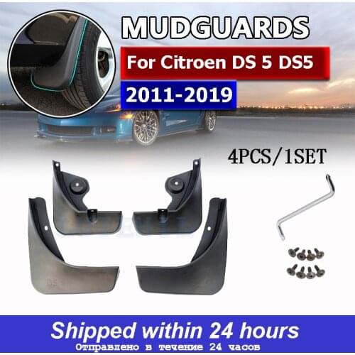 4PCS Mudguards For Citroen DS 5 DS5 2011-2019 Molded Mud Flaps Flaps Splash Guards Fender Car Mudflaps Front Rear 2012 13 14 15