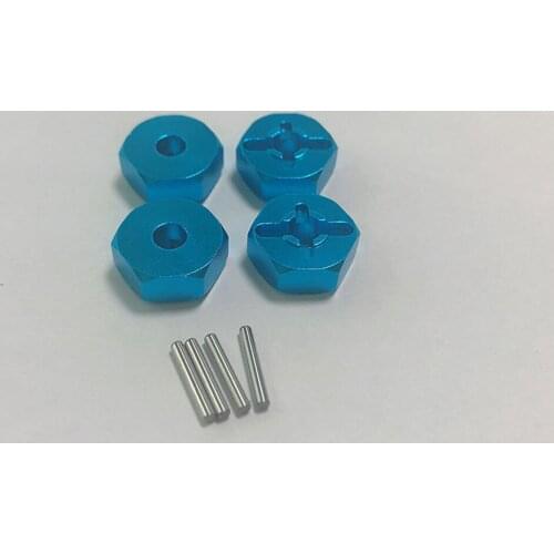 4pcs Metal Hex Combiner 7MM to 12MM Wheel Hex Hub Adapter for WLtoys A949 A959 A969 A979 K929 A959-b A969-b RC Car Upgrade Parts