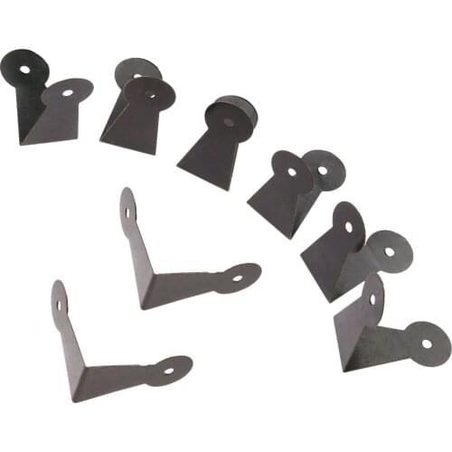 8pcs Vintage Corners DIY Scrapbook Decor Books Photo Albums Menu Protectors Cover 39*39*20mm Table Leg w/screws Antique Bronze