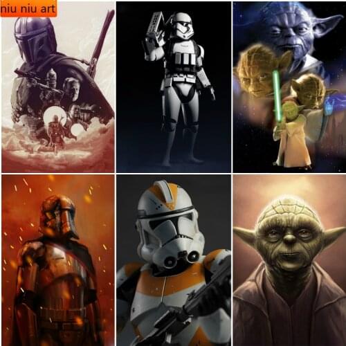 Disney 5D DIY Diamond Painting "Star Wars" Alien Yoda Brand New Square/Round Inlaid Diamond Embroidery Mosaic Home Decoration