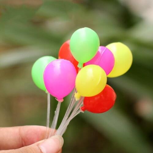 BAIUFOR Simulation Mini Colorful Balloons Doll House Decor Fairy Garden Miniature Home Decoration Accessories Desk Decoration
