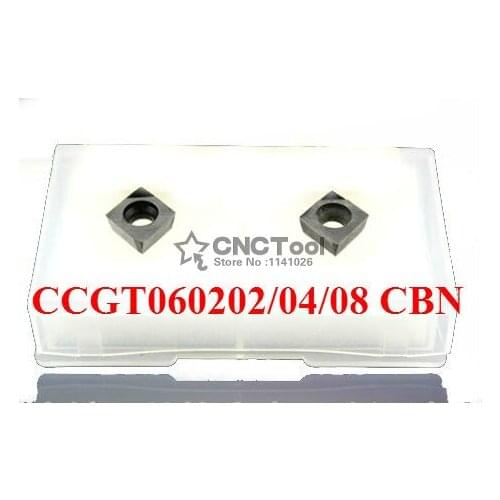 Free shipping 2PCS CCGT060202 /CCGT060204 / CCGT060208 CBN Inserts,CNC CBN Diamond insert For Lathe Tools Inserts For SCLCR