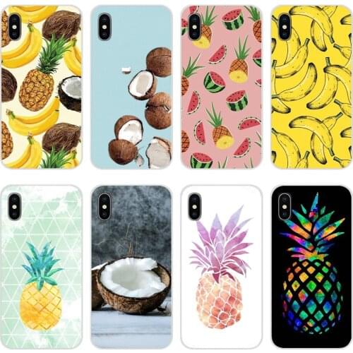 For Huawei Y5 Y6 Y7 Y9 Prime Pro GR3 GR5 2017 2018 2019 Y3II Y5II Y6II Fruit Pineapple Banana Watermelon coconut fruit TPU Cover