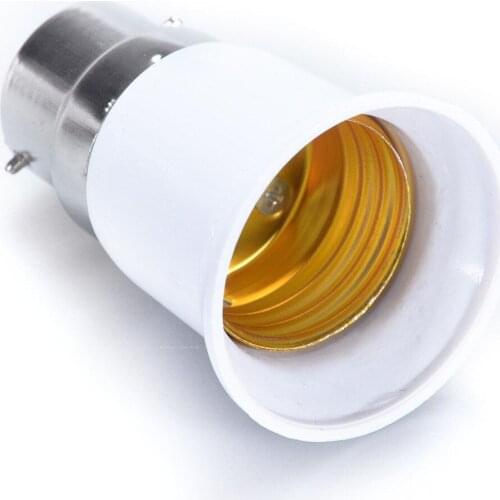 B22 to E27 Light Lamp Bulb Socket Base Converter Edison Screw to Bayonet Cap