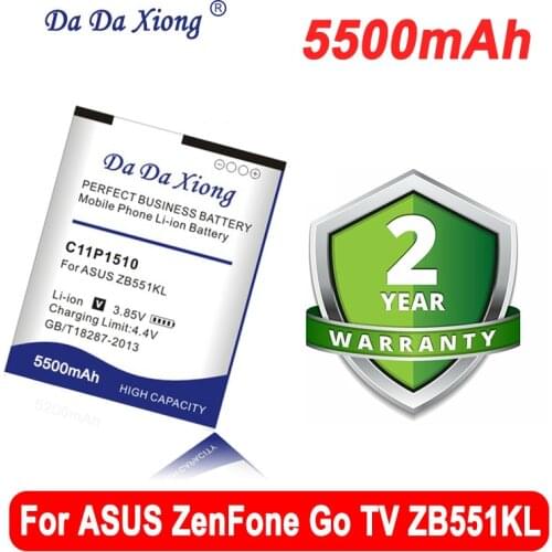 Da Da Xiong 5100mAh B11P1510 C11P1510 Battery for ASUS ZenFone Go TV ZB551KL X013DB Cell Phone Battery