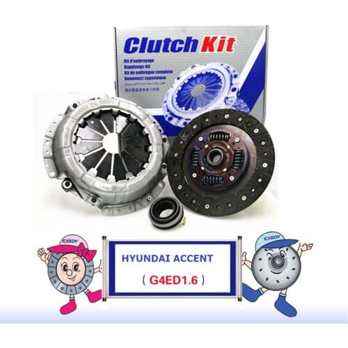 For Hyundai Accent G4ED 1.6 Clutch Cover Clutch Plate& clutch release Bearing Clutch Kit Set Three Piece Set