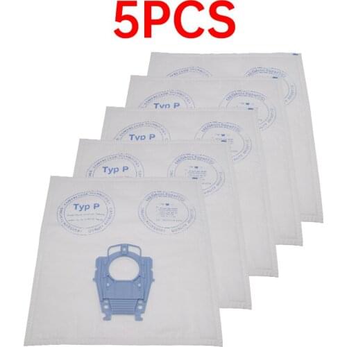 5pcs/lot Good Vacuum Cleaner Microfleece Type P Filter Dust Bag for Bosch Hoover Hygienic professional BSG80000 468264 461707