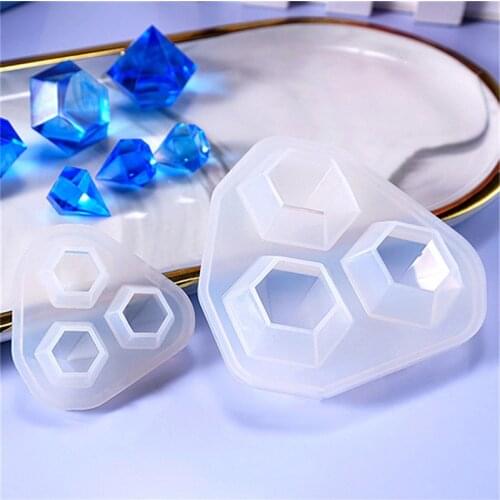 2pcs Crystal Resin Epoxy Molds 2 Size Casting Silicone UV Resin Molds For DIY Jewelry Beads Making Findings Supplies Accessories