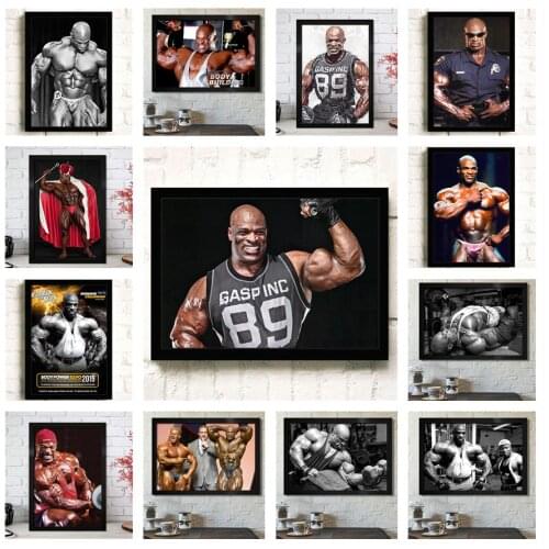 Hot Sale Ronnie Cullman Bodybuilder Male Gym Muscle Poster Canvas Painting Gym Bedroom Decoration Painting
