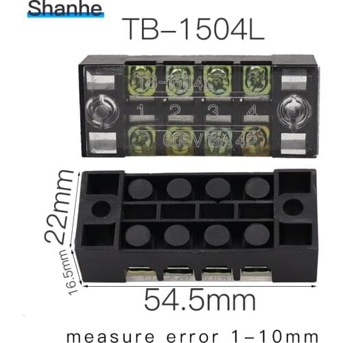 Terminal Block TB-1504 (15A 4P) 600V