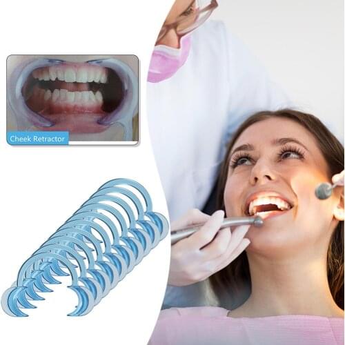 10pcs Reusable C Type Dental Dentist Mouth Opener Lip Cheek Retractor Dental Teeth Whitening Dentist Tools Oral Care