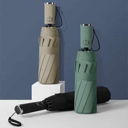 Simple 10 bone automatic umbrella folding mens business umbrella