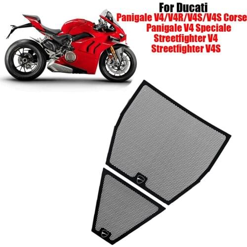 For Ducati Panigale V4 S V4S 2018-2020 Panigale V4 R V4R 19-20 Motorcycle Radiator Grille Grill Guard Protection Cover Protector