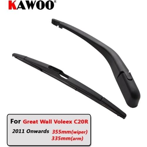 KAWOO Car Rear Wiper Blade Back Window Wipers Arm For Great Wall Voleex C20R Hatchback (2011 Onwards) 355mm Auto Windscreen